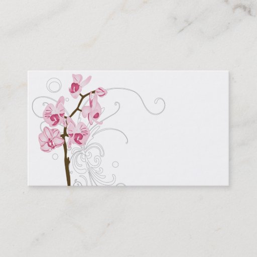 Customizable OrchidsBusiness Card