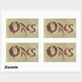 Orcs Rectangular Sticker | Zazzle