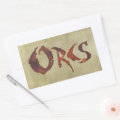 Orcs Rectangular Sticker | Zazzle