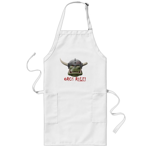 Orcs Rule! Long Apron (Front)