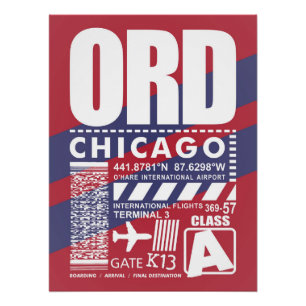 ORD Chicago Airport Poster