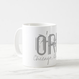 ORD Chicago Airport Typography Coffee Mug
