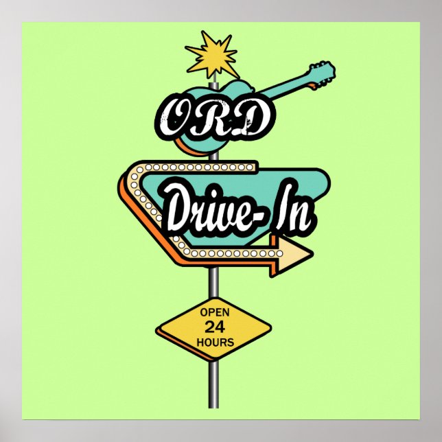 ORD Drive In Diner Poster (Front)
