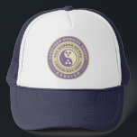 Ordained Dudeist Priest Emblem Trucker Hat<br><div class="desc">A hat that shows the world you're a Dudeist Priest</div>