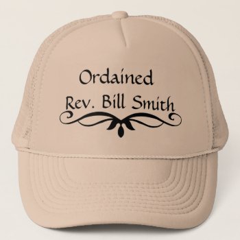 Ordained Minister Hat Gift by PersonalCustom at Zazzle