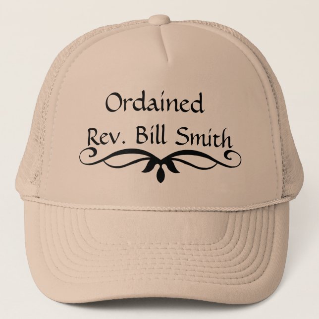 Ordained Minister Hat GIFT (Front)