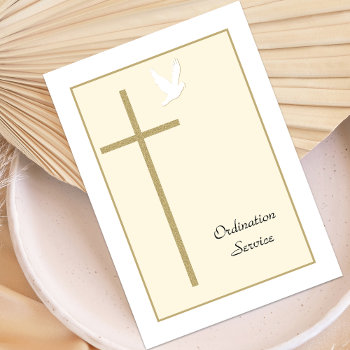 Ordainee To Be Church Ordination Invitation by henishouseofpaper at Zazzle