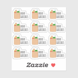 Order Groceries Shopping Reminder Bujo Planner Sticker