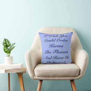 Order Karma Like Flowers Throw Pillow 16" x 16"