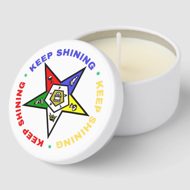 Order of Eastern Star Candle Party Favor Mini Candle Favors (Corner)