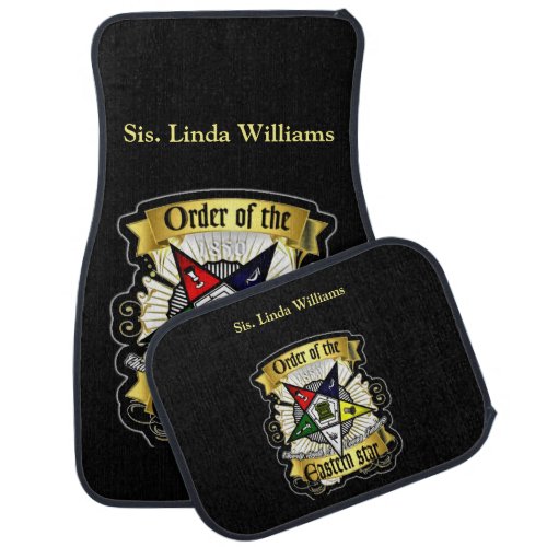 Order of Eastern Star Car Floor Mat