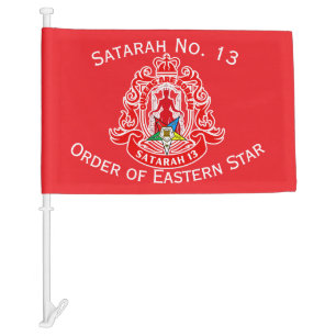 Order of Eastern Star Chapter Customized Car Flag