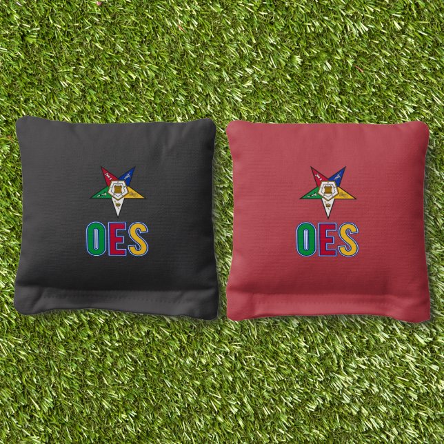 Order of eastern Star Cornhole Bags (Grass)