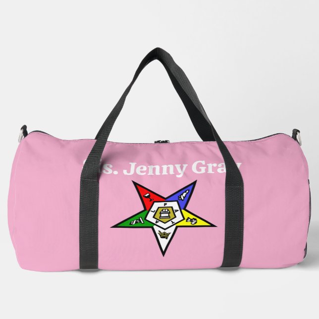 Order of Eastern Star Duffel Bag for OES (Front)