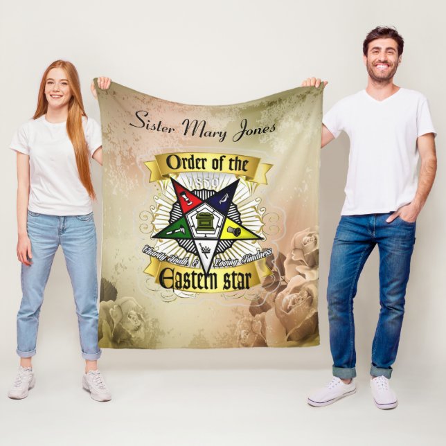  Order of Eastern Star Fleece Blanket (In Situ)