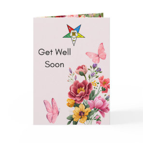 Order of Eastern Star Get Well Card for OES