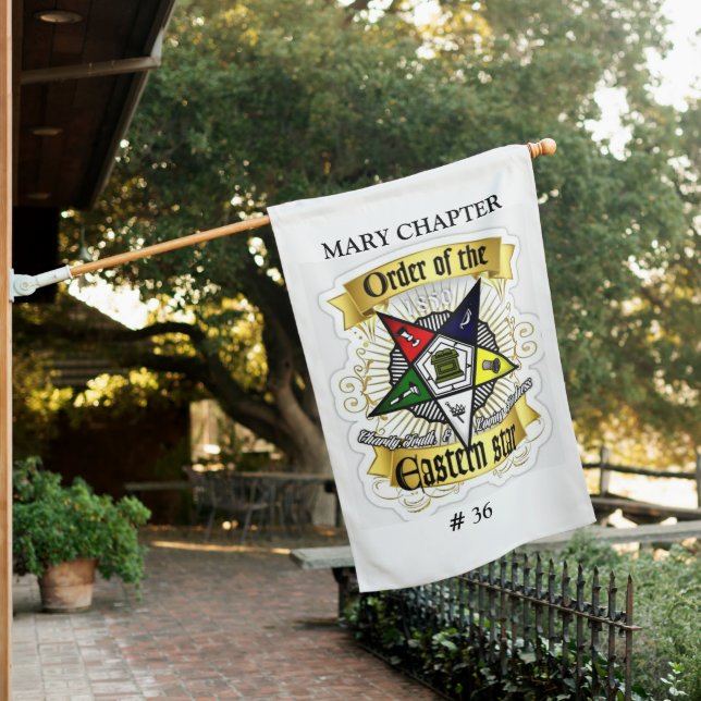 Order of Eastern Star House Flag (In SItu)