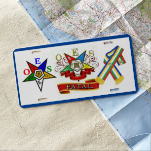 Order Of Eastern Star License Plate