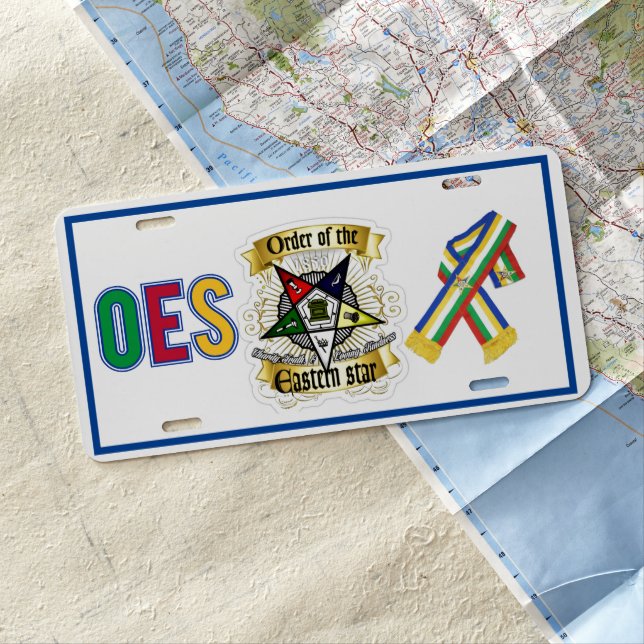 Order of Eastern Star License Plate (In Situ)