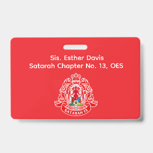 Order of Eastern Star (OES) Name Badge