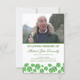 Order of Service Shamrock Funeral Program