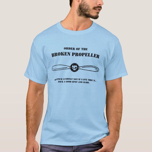 Order of the, Broken Propeller - Blue T-shirt (Front)