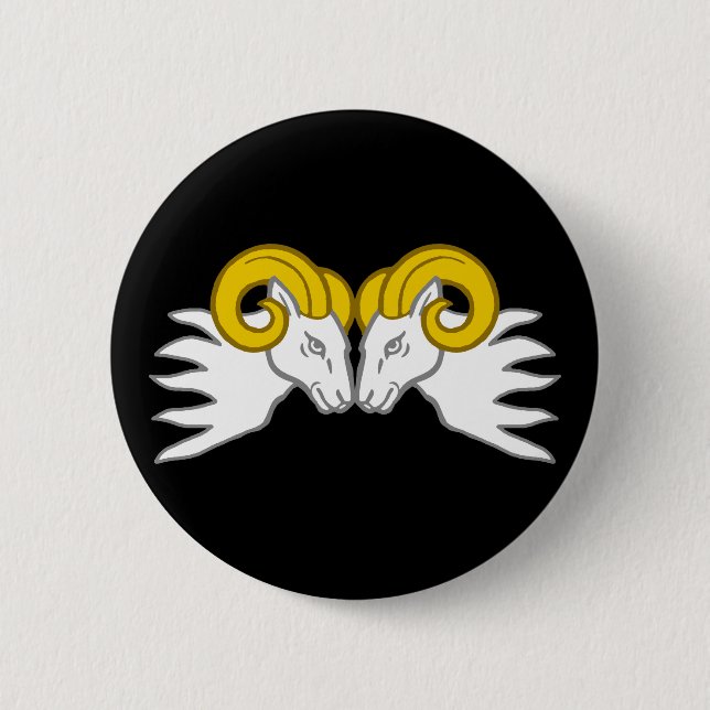 Order of the Combatant Ram Button (Front)