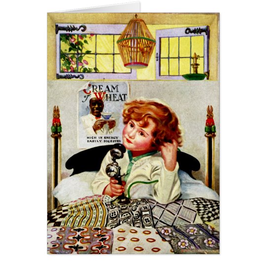 "ORDER OF THE DAY" VINTAGE CRM OF WHEAT GREETING CARD
