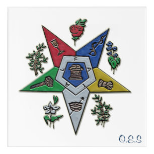 Order Of The Eastern Star Acrylic Print
