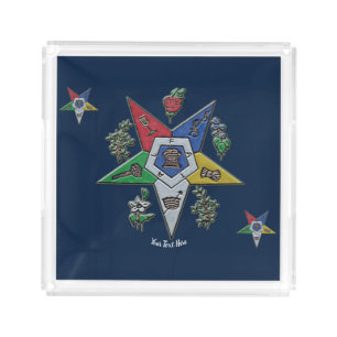 Order Of The Eastern Star Acrylic Tray