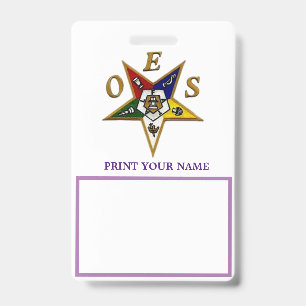 ORDER of the EASTERN STAR Badge