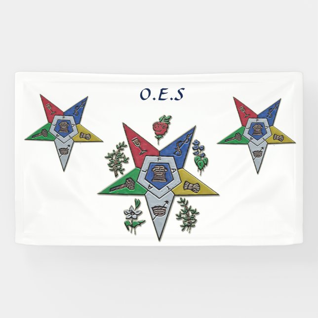 Order Of The Eastern Star Banner (Horizontal)