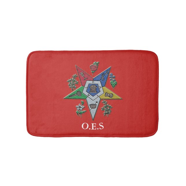 Order Of The Eastern Star Bathroom Mat (Front)