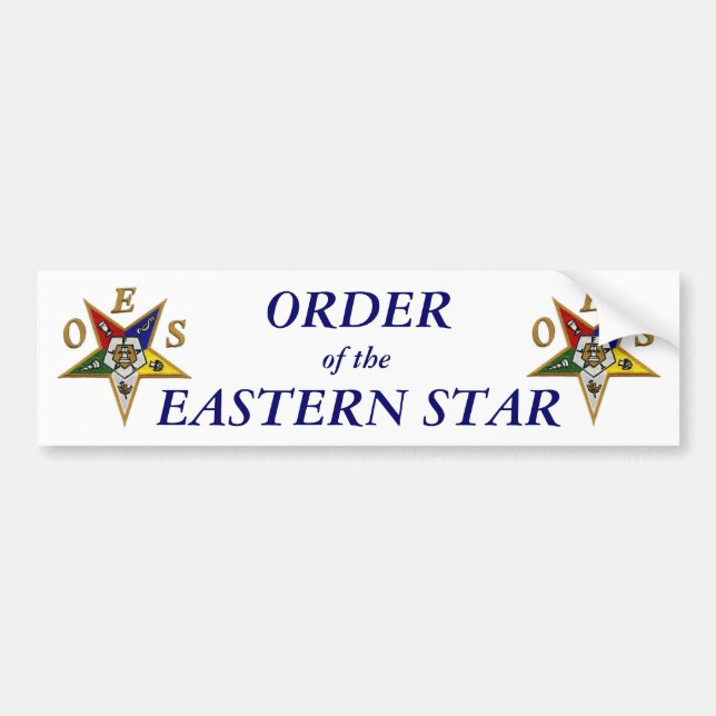 ORDER of the EASTERN STAR Bumper Sticker (Front)