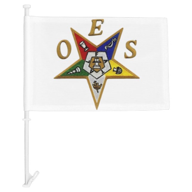 ORDER of the EASTERN STAR CAR FLAG (Front)