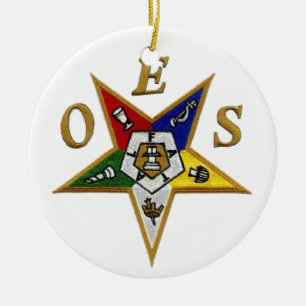 ORDER of the EASTERN STAR Ceramic Ornament