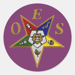ORDER of the EASTERN STAR Classic Round Sticker