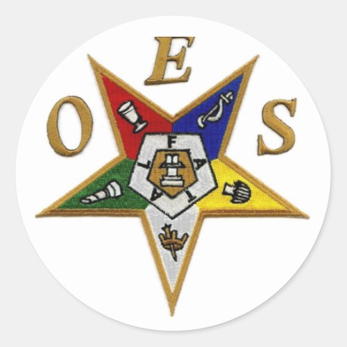 ORDER of the EASTERN STAR Classic Round Sticker