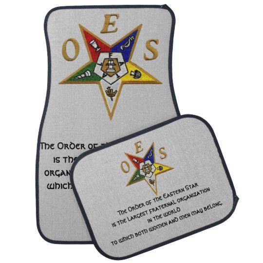 Order Of The Eastern Star Custom Car Mats Zazzle Com