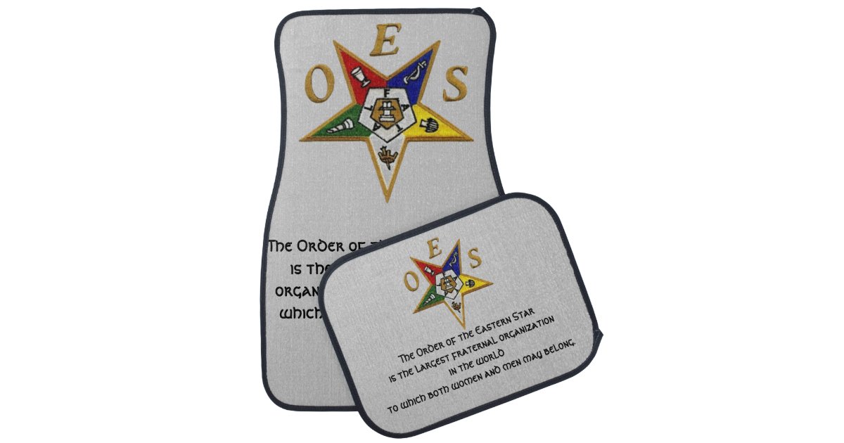 Order Of The Eastern Star Custom Car Mats Zazzle Com