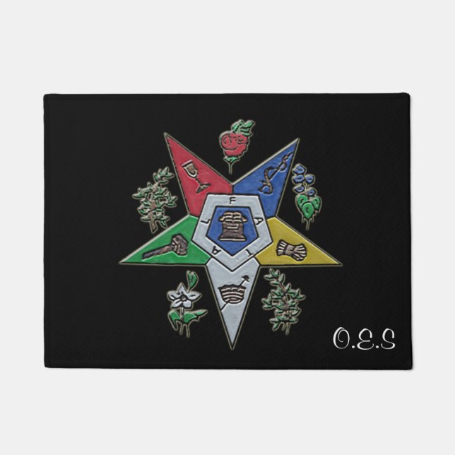 Order Of The Eastern Star Doormat (Front)