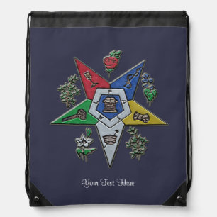Order Of The Eastern Star Drawstring Bag