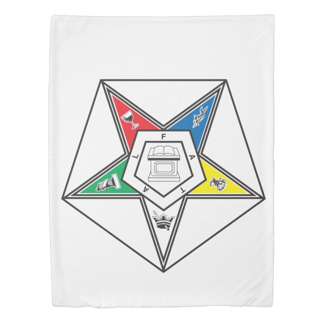 Order of the Eastern Star Emblem Duvet Cover (Front)