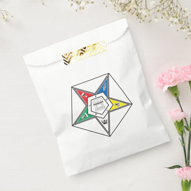 Order of the Eastern Star Emblem Favor Bag (Sealed)