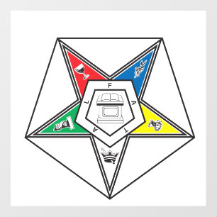 Order of the Eastern Star Emblem Floor Decals