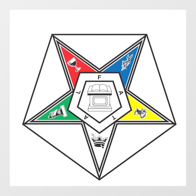 Order of the Eastern Star Emblem Floor Decals (Front)