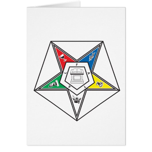Order of the Eastern Star Emblem Greeting Cards (Front)