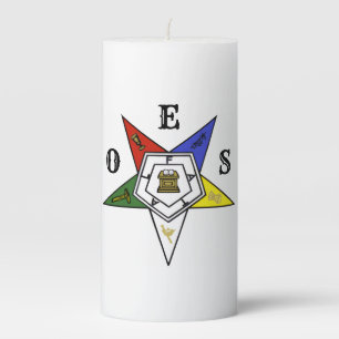 Order of the Eastern Star Emblem of the Order Pillar Candle