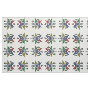 Order Of The Eastern Star Fabric by OcularPassion at Zazzle