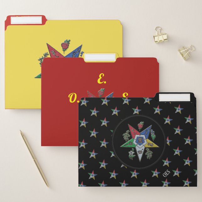 Order Of The Eastern Star File Folder (Set)